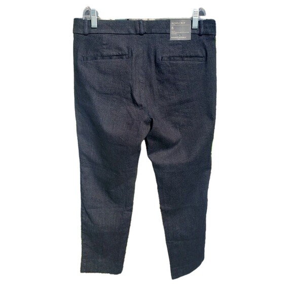 NWT Banana Republic Sloan Cropped Length Dark Denim Pants Size 8 New Old Stock - Picture 3 of 16